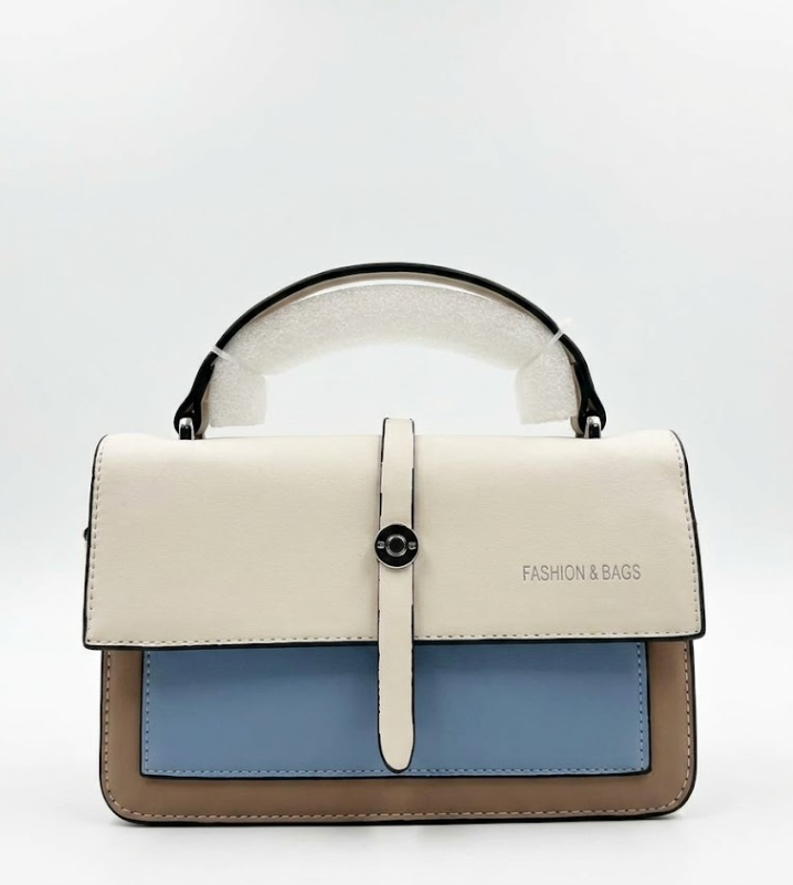 Pastel Color-Block Satchel
