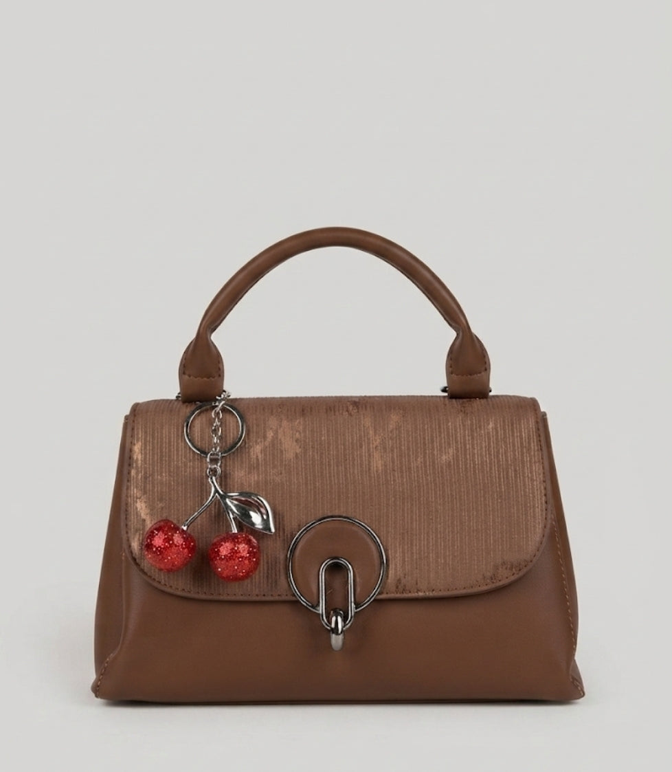 The Cherry Charm Red Satchel