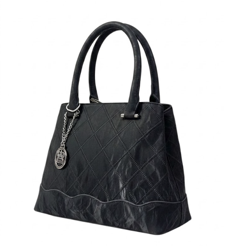 Quilted Top Handle Handbag for Women